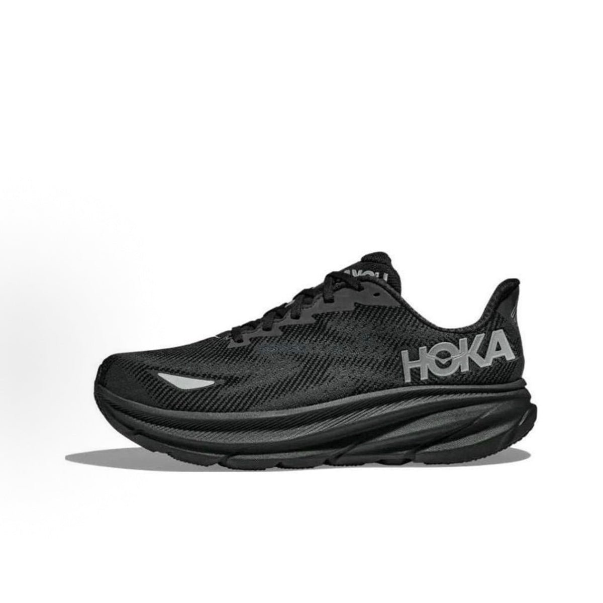 HOKA ONE ONE Clifton 9 Women's Marathon Training Running Shoes - Black