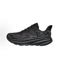HOKA ONE ONE Clifton 9 Wide Men's Low-Top Marathon Training Running Shoes - Black