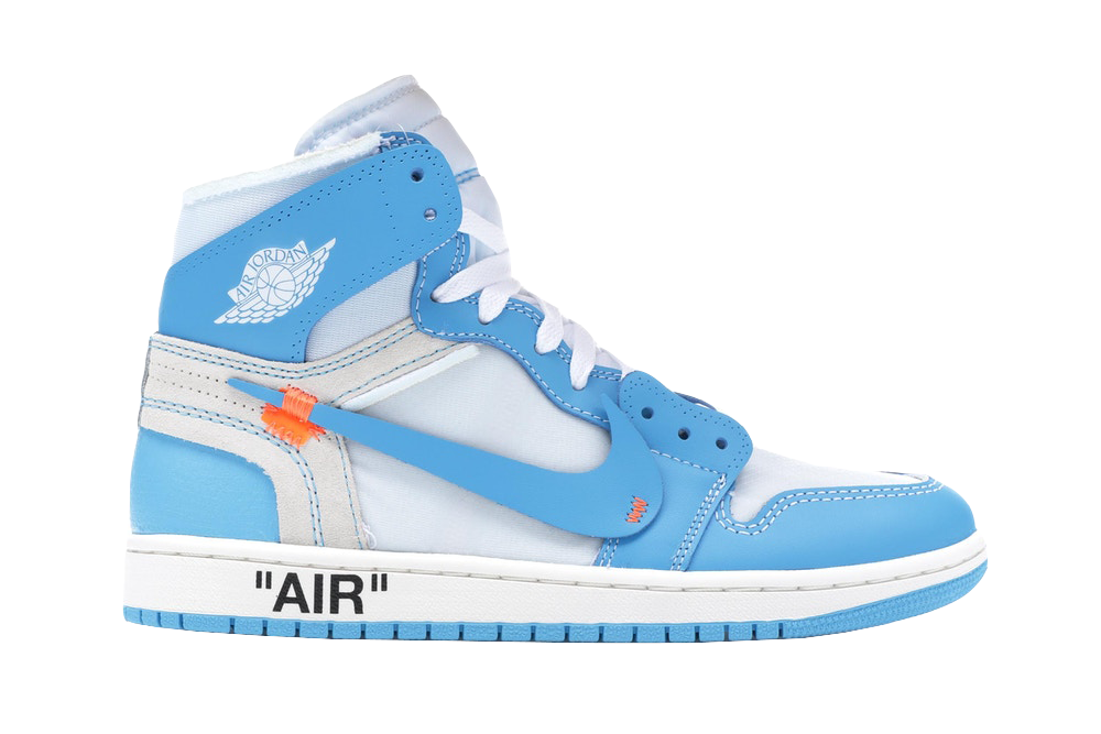 AJ1 X OW University Blue