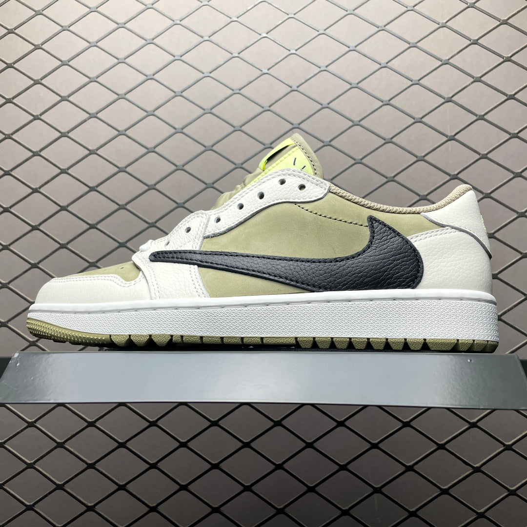 AJ1 Low Travis Scott Golf Neutral Olive