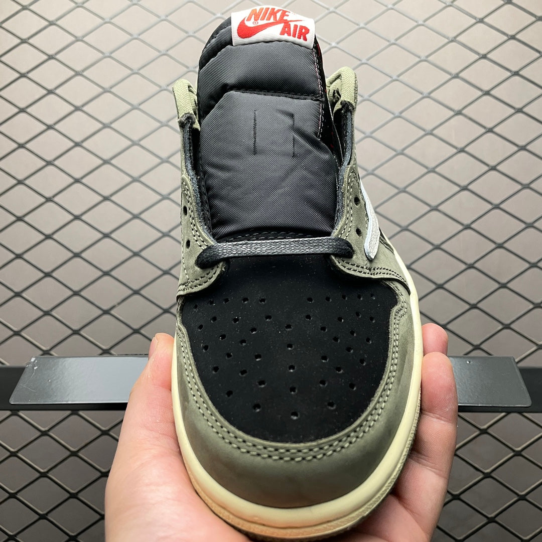 AJ1 Low Travis Scott Black Olive